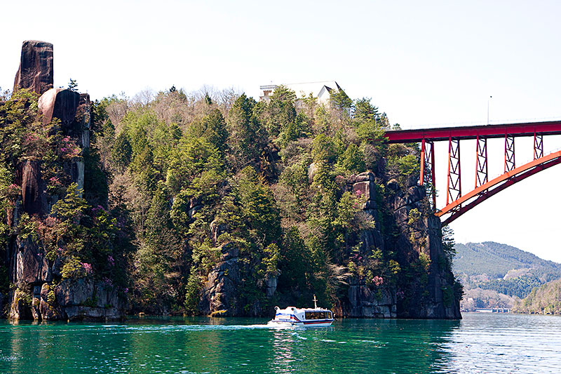 恵那峡遊覧船全景